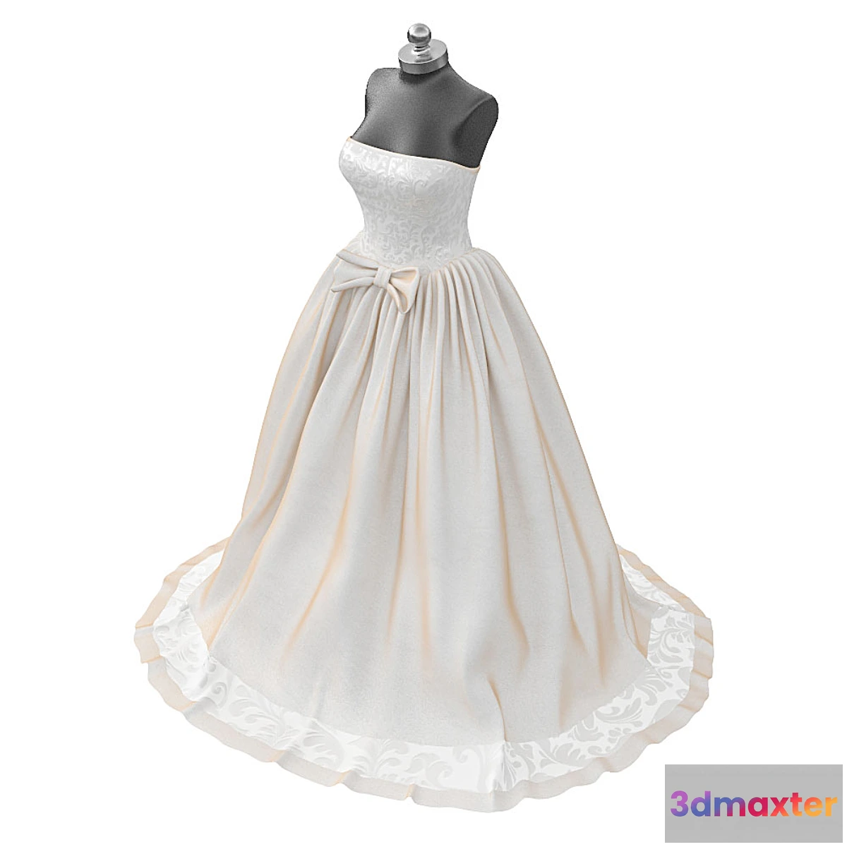 1445818 - Wedding dress 3D Max