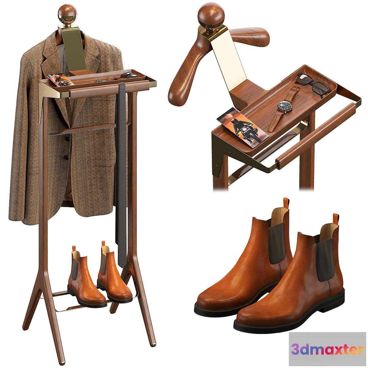 1453702 - Honorific The Classical Valet Stand 3D Max