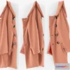 1465576 - short coats on a hang tab 3D Max