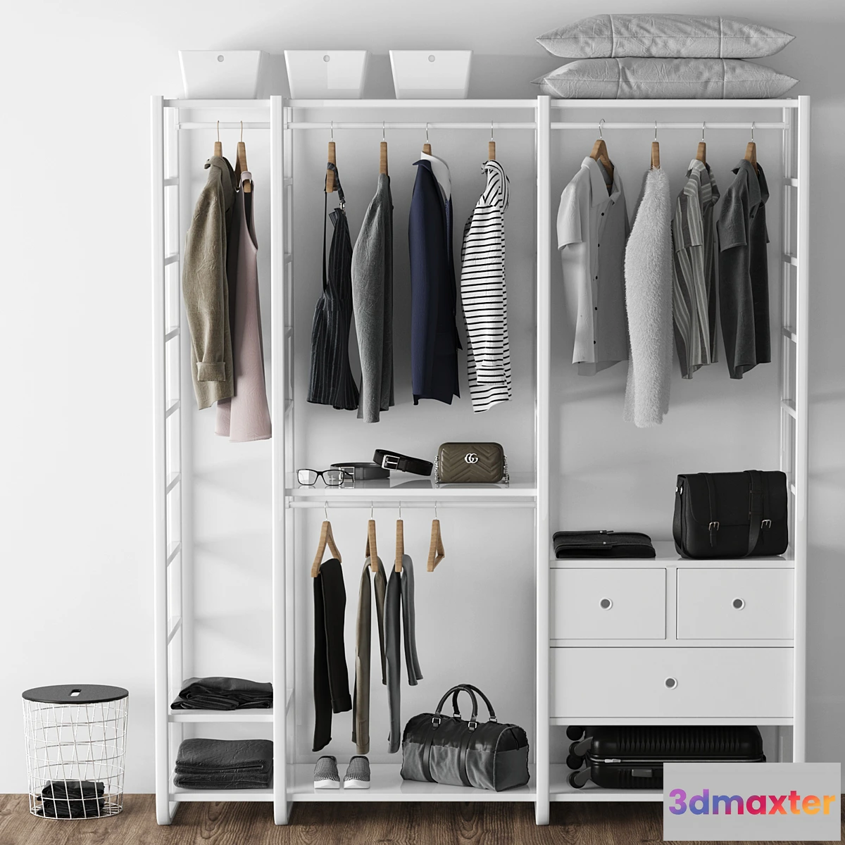1468580 - Wardrobe elvari ikea 3D Max