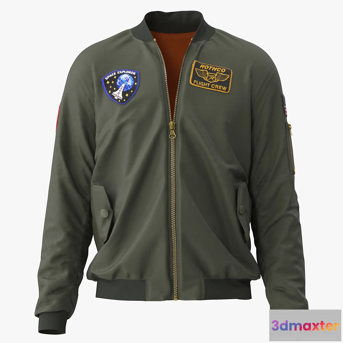1471072 - flight jacket 3D Max