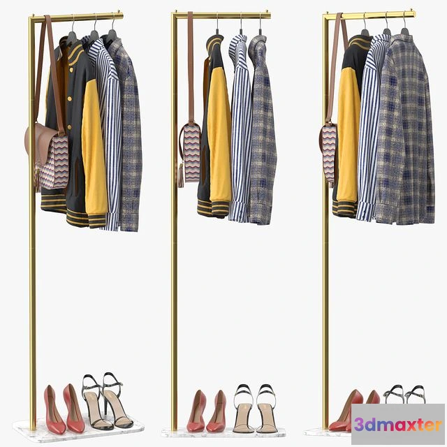 1539569 - 67 Free Standing Metal Coat 3D Max