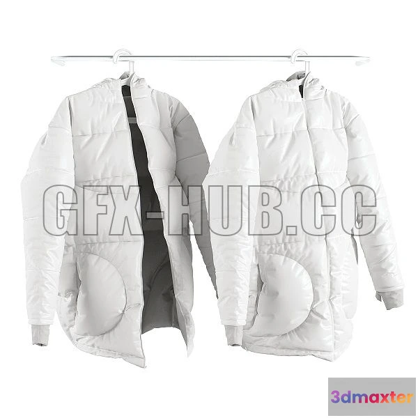 1543777 - Winter Jacket SONDR On a Hanger 3D Max