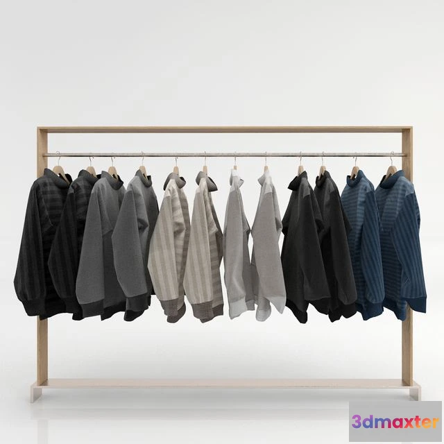 1555745 - Set of clothes on a hanger B 3D Max