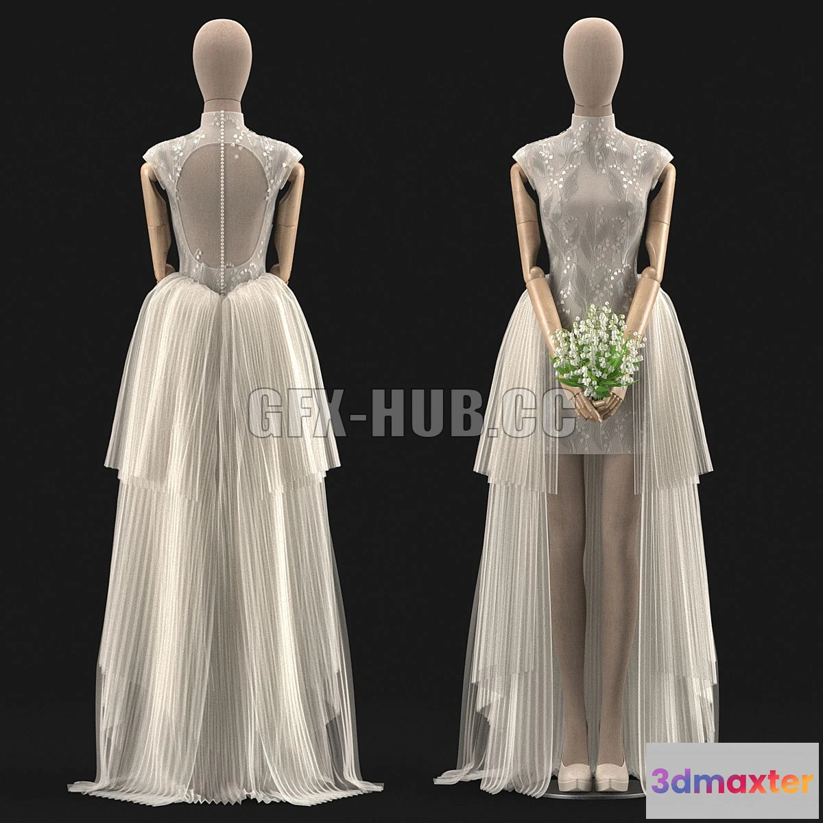 1556815 - Wedding Dress 02 3D Max