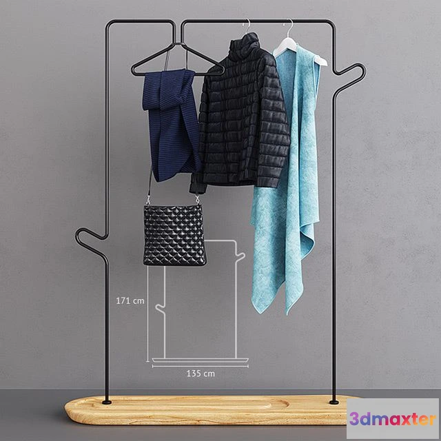 1558397 - Kann Pend Valet Stand Female Edition 3D Max