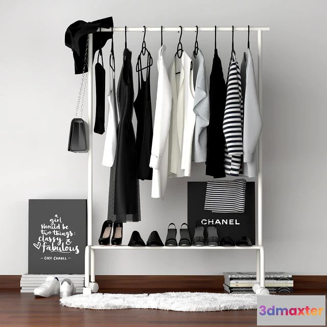 1561218 - Clothes on a hanger 3D Max