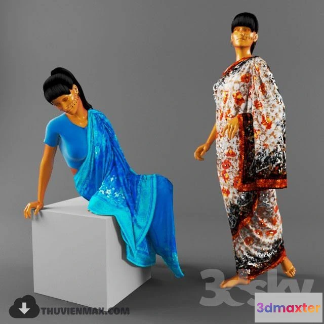 1567996 - Sari for ethnic shops 3D Max