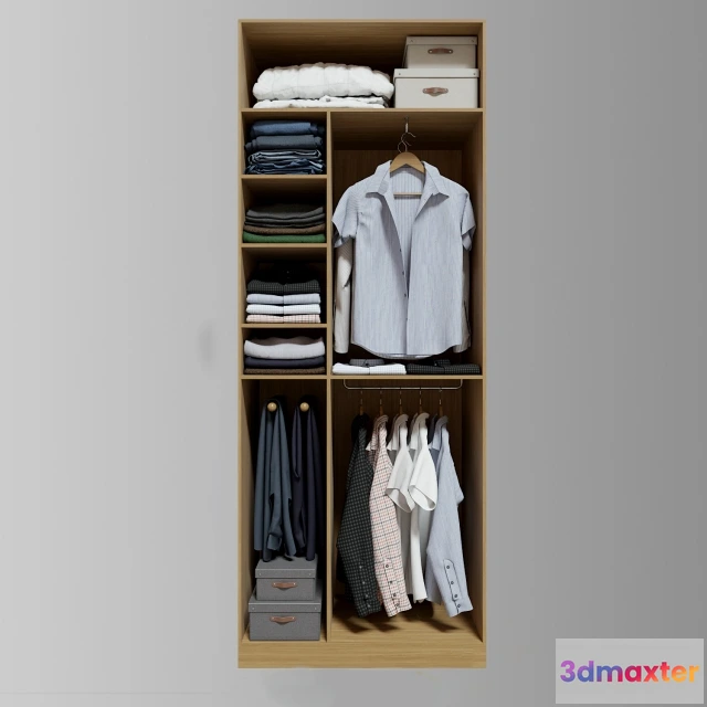 1594686 - decoration - Wardrobe clothes 41 3D Max
