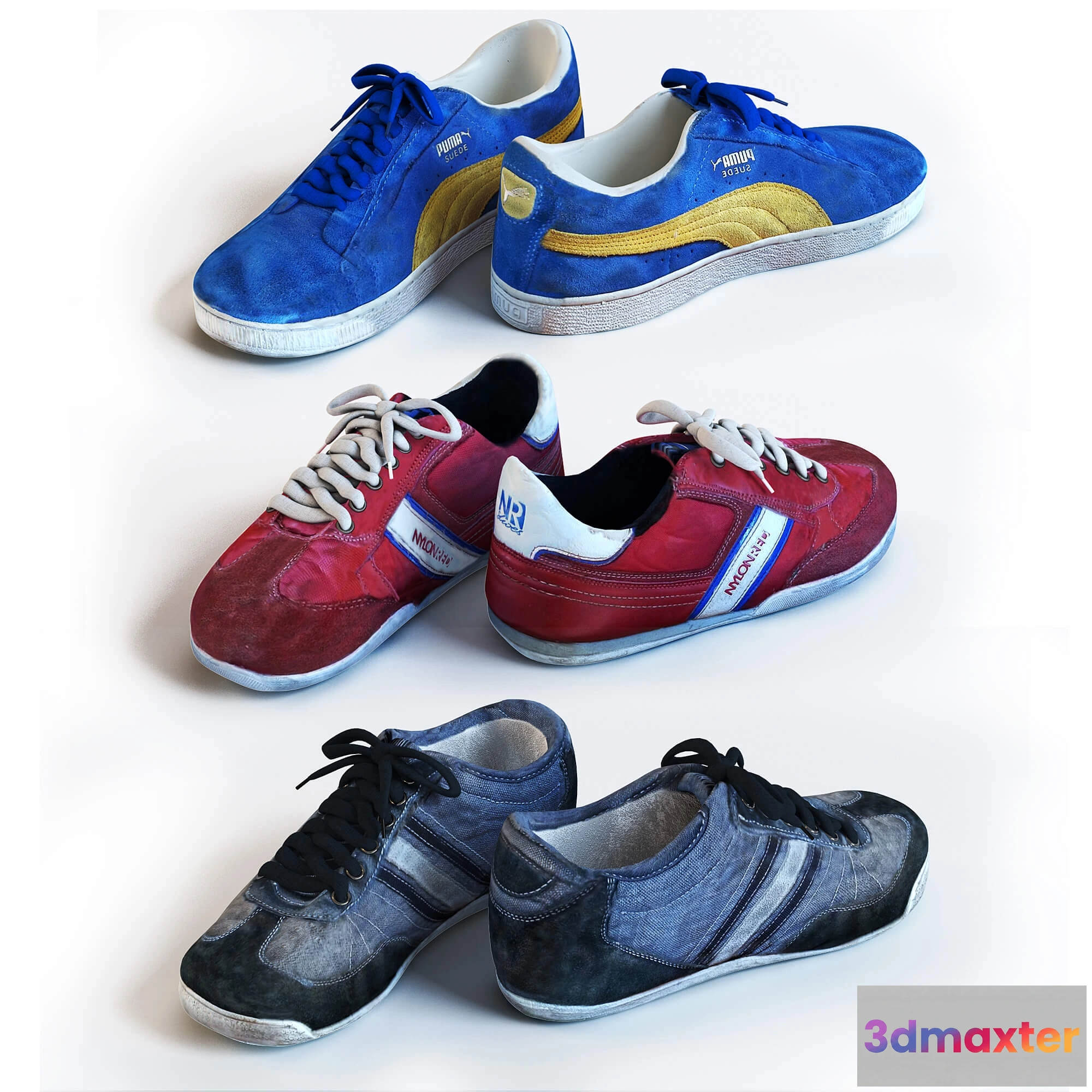 1594690 - decoration - Shoes collection 45 3D Max