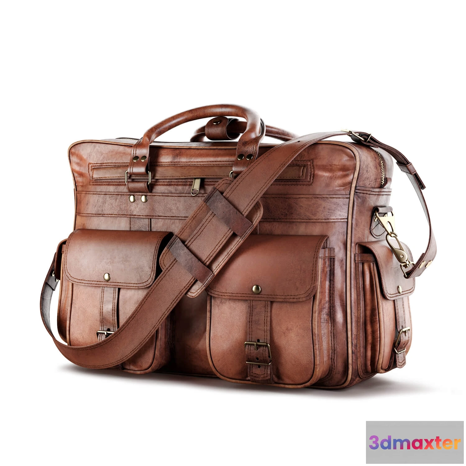 1594724 - decoration - Everett Large Leather Pilot Briefcase bag 3D Max