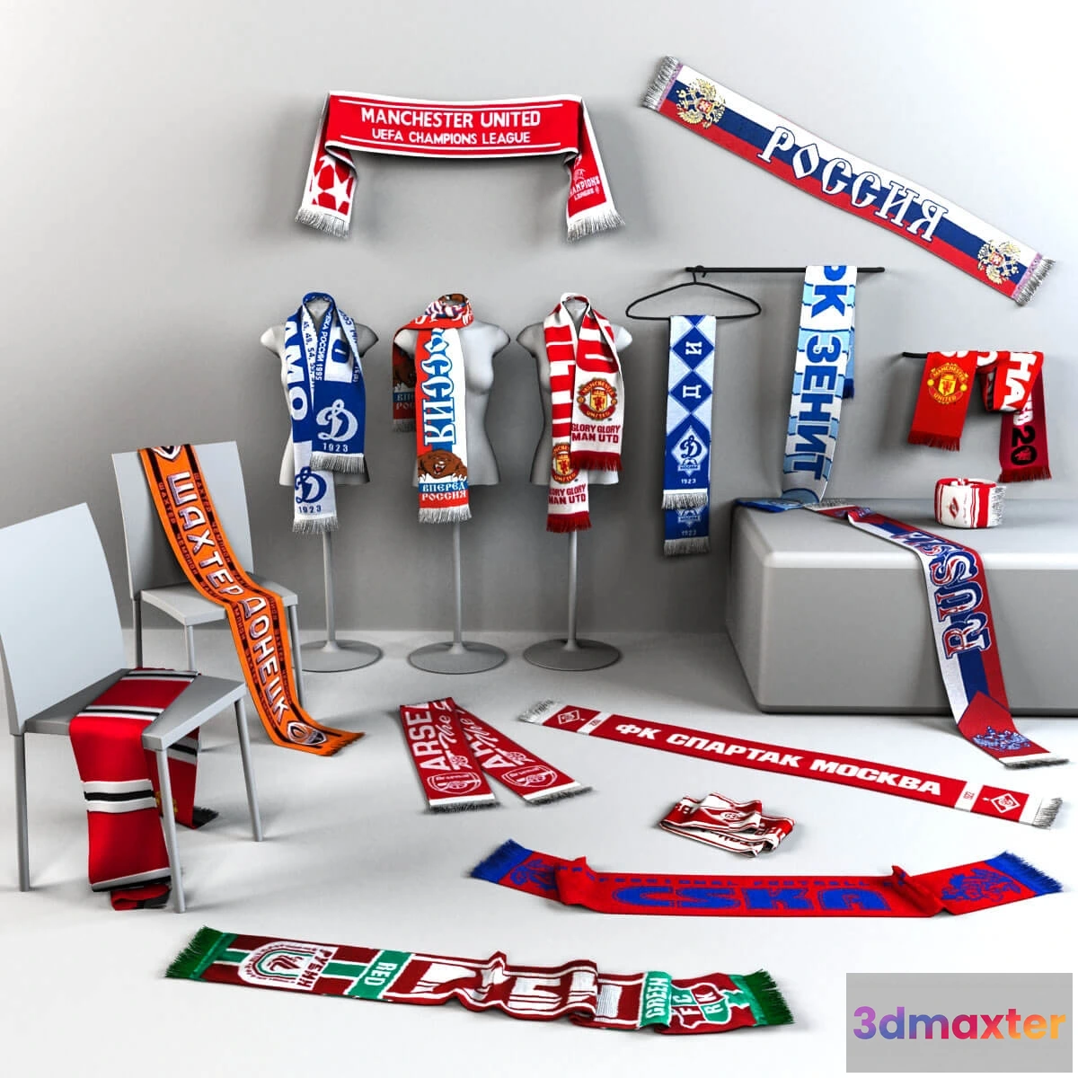 1594752 - decoration - Scarfs 965 3D Max