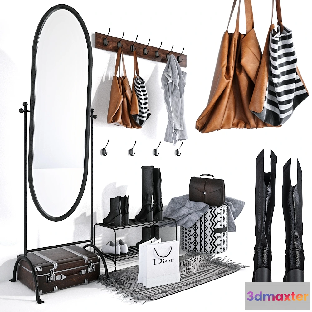 1594782 - decoration - Sets in the hallway 82 3D Max