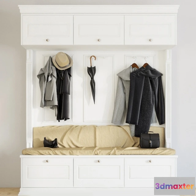 1594812 - decoration - Suite for anteroom 6 clothes 3D Max