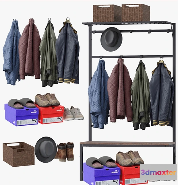 1594814 - decoration - Andrew Hall Tree clothes 3D Max