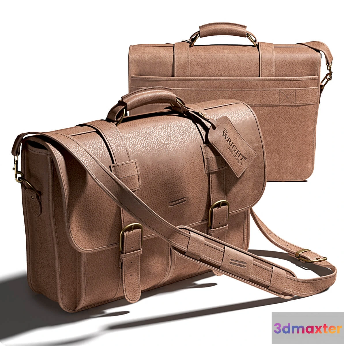 1594840 - decoration - Leather mans bag from Wright Brothers 3D Max