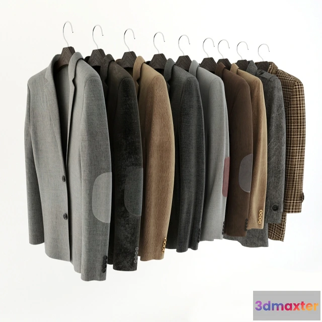 1594858 - decoration - Jackets Set 008 3D Max