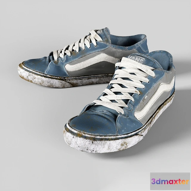 1594920 - decoration - Vans grunge shoes 3D Max