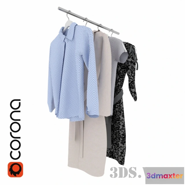1595084 - decoration - Set of clothes 3D Max