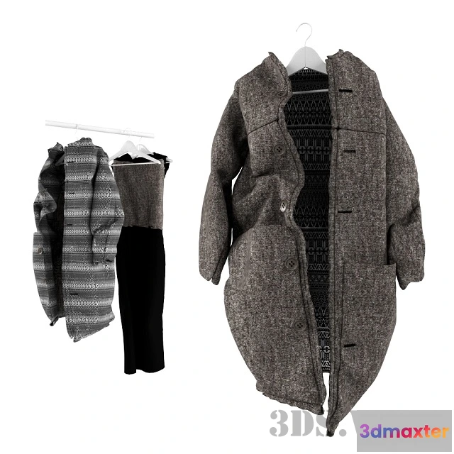 1595118 - decoration - Guy’s coat on a hanger 3D Max