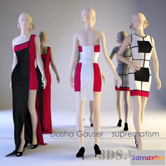 1595124 - decoration - Dresses from Dasha Gauser - Suprematism 3D Max