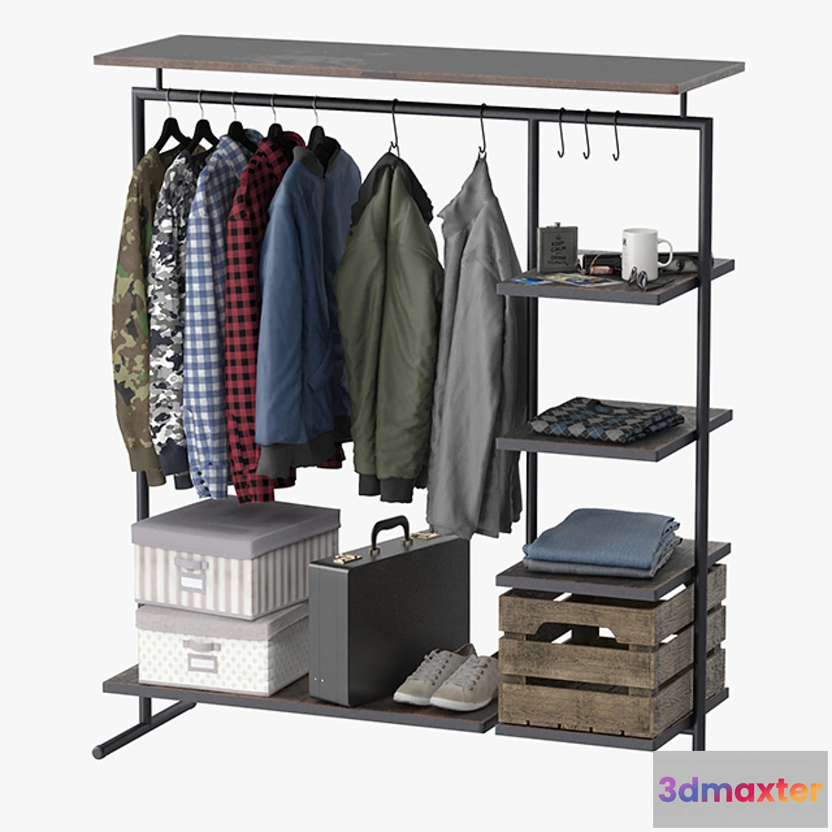 546603 - CLOTHES RACK WOOD