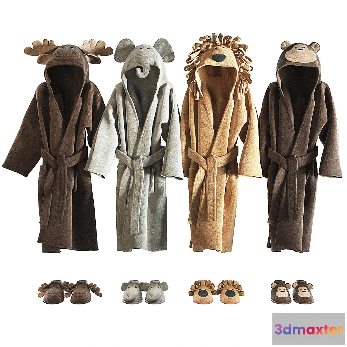 546623 - RH Baby bathrobe Animal set 002