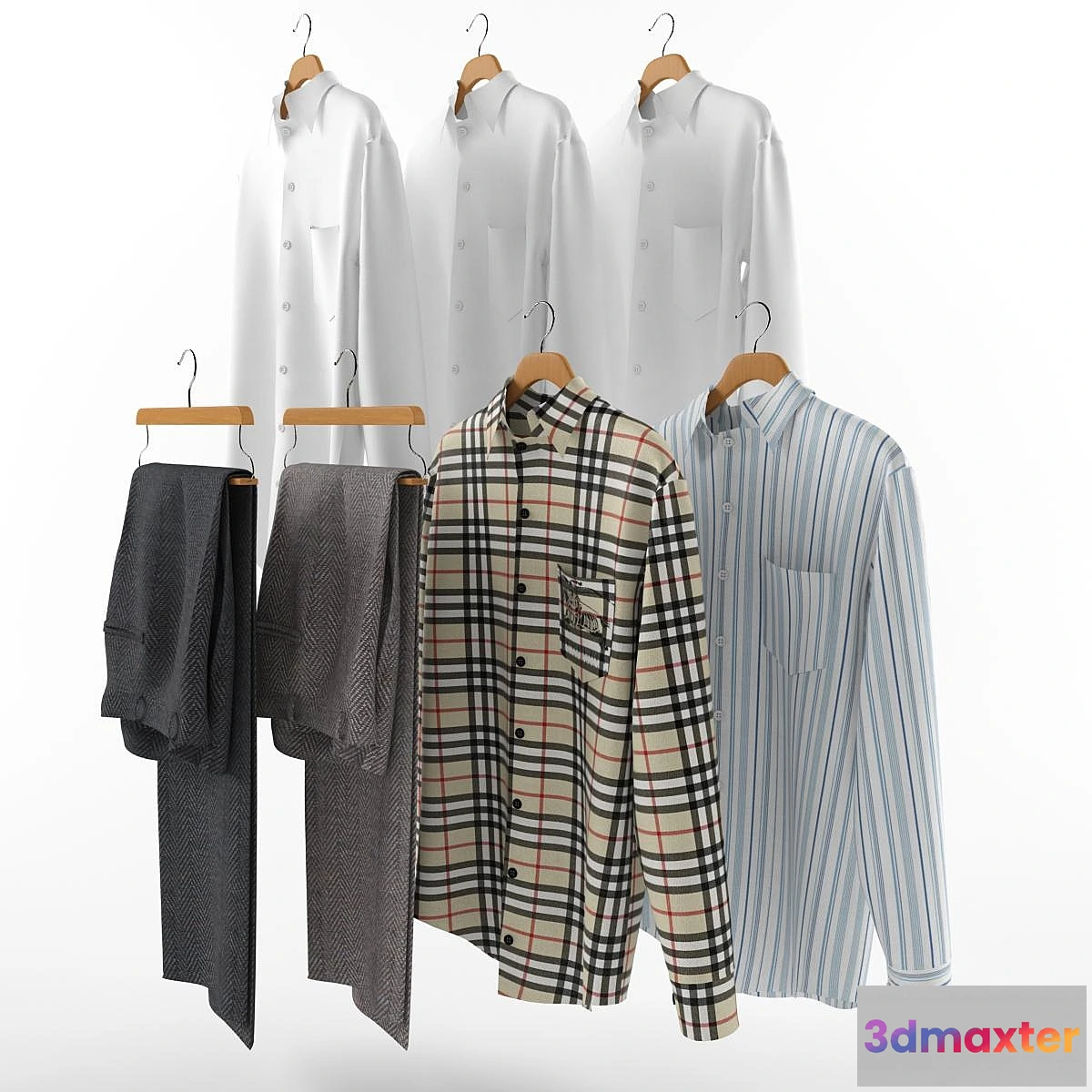 633331 - A set of men’s clothes on hangers - No.2