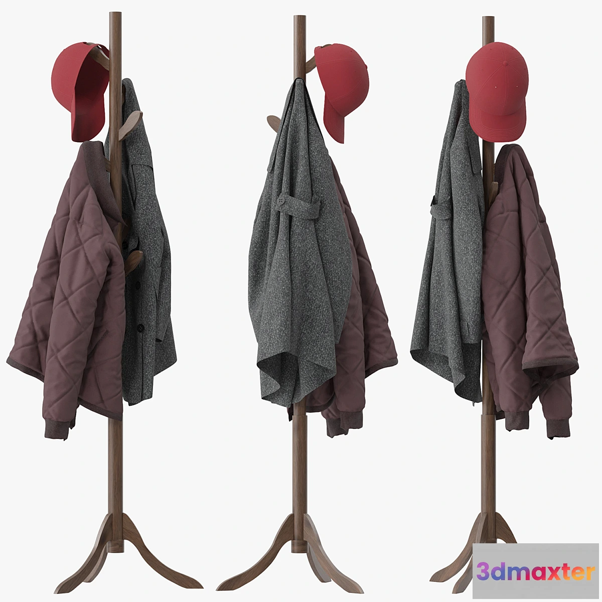 768155 - Coat Rack 8 Hooks - No.2