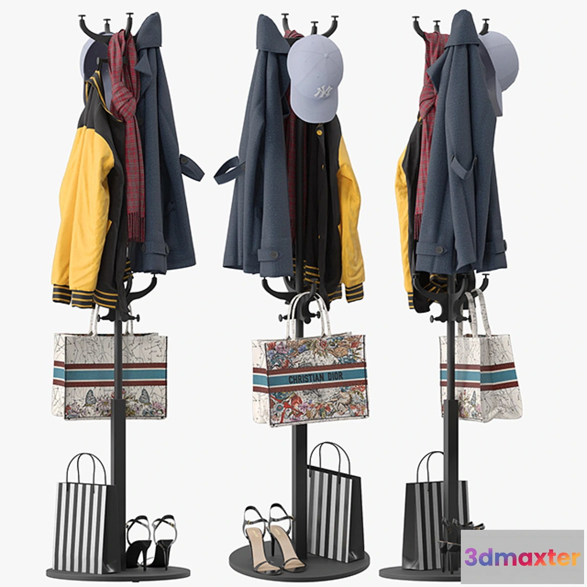 768161 - HEMNES Hat and coat stand - No.2