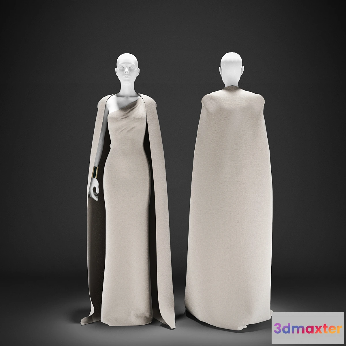 803914 - Evening dress with a Cape