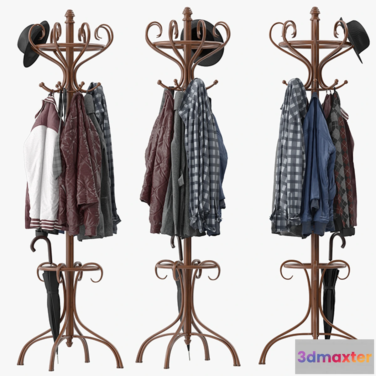 822086 - Bentwood Hat & Coat Stand - No.3