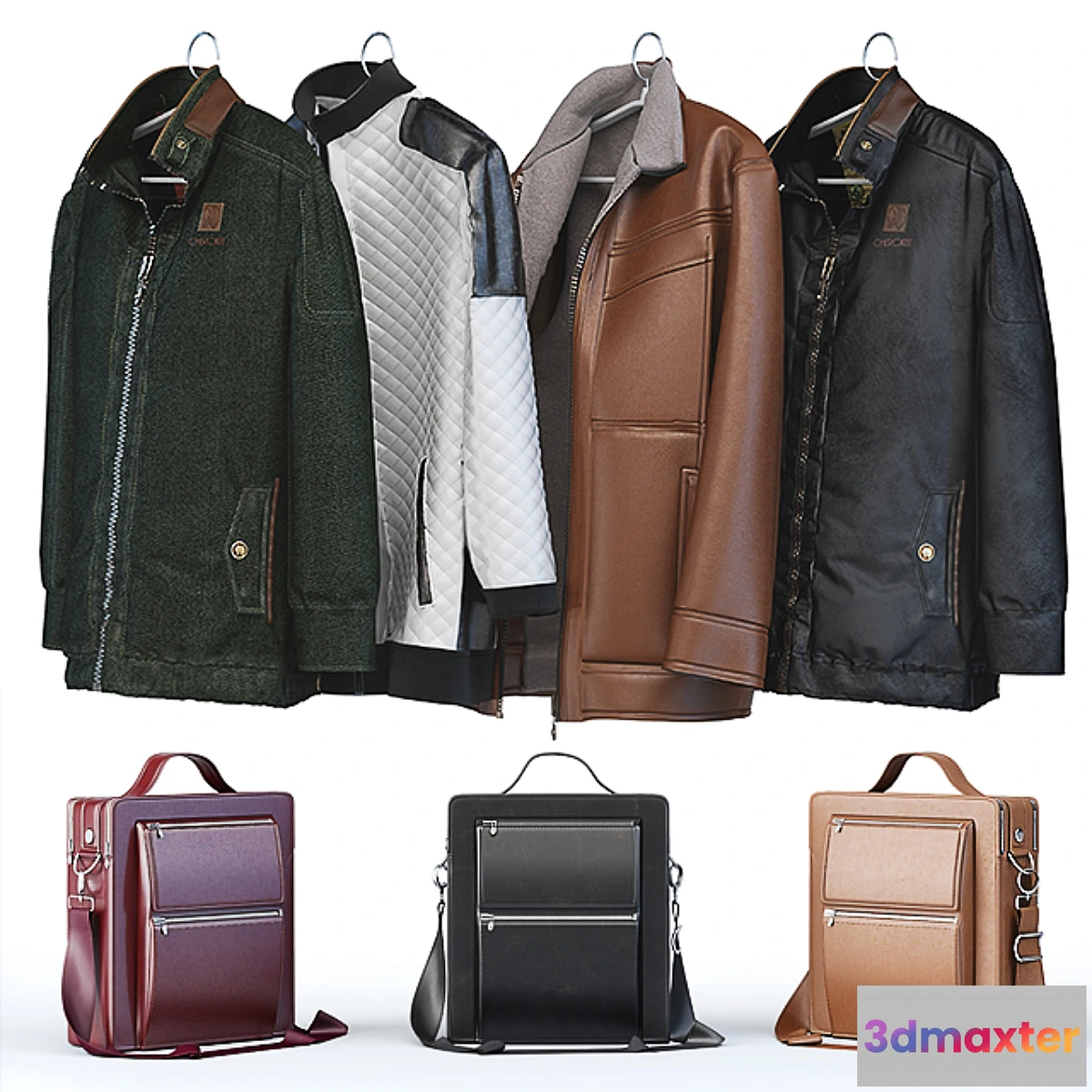 890866 - Windbreaker casual jacket men’s winter jacket + Bag - No.2