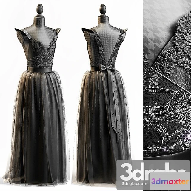 919270 - Clothes Black wedding dress
