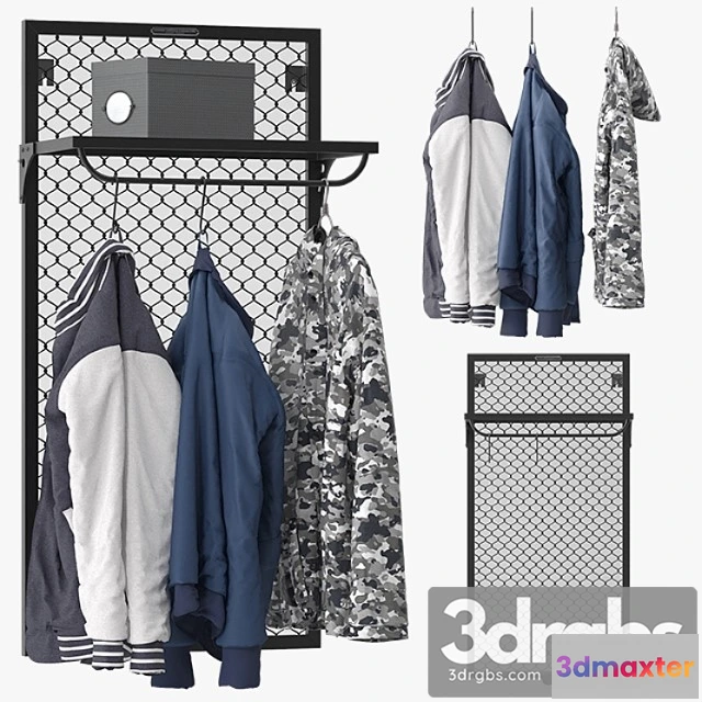 919464 - Clothes Noodles wall coat rack