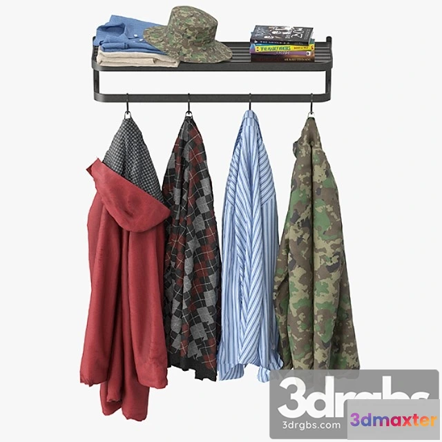 919544 - Clothes Wall coat rack