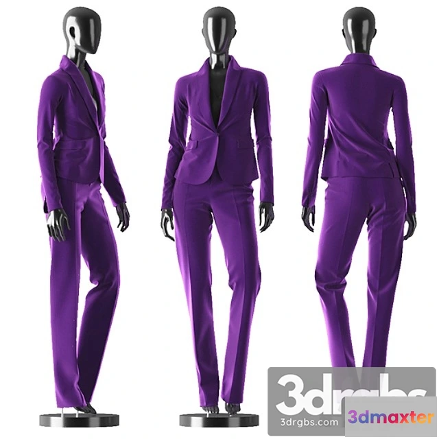 919578 - Clothes Woman purple suit