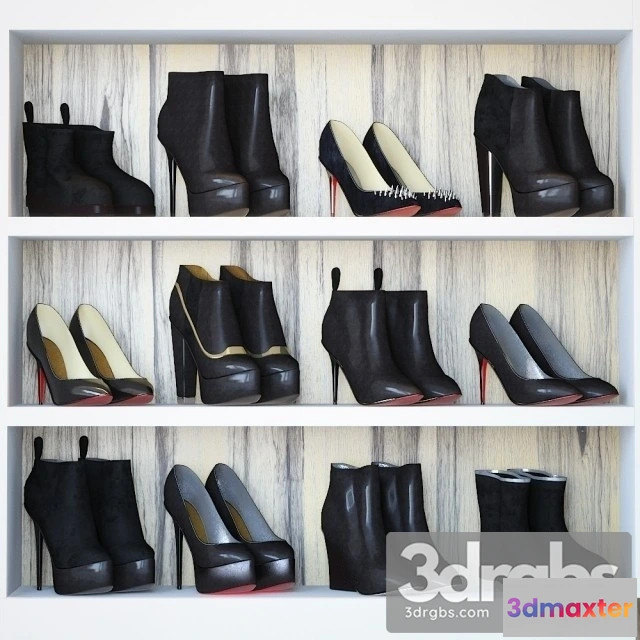 919580 - Clothes Woman Shoes Set Black