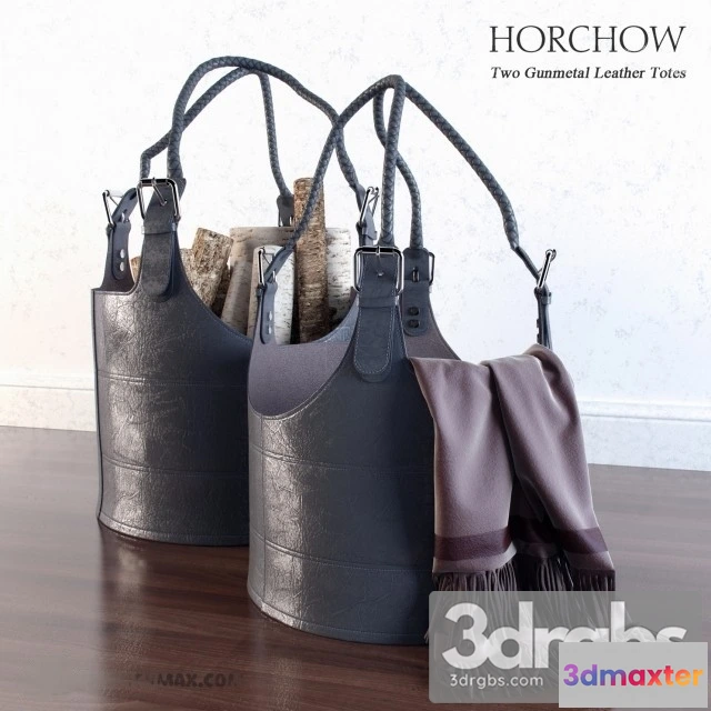 919614 - Horchow Gunmetal Leather