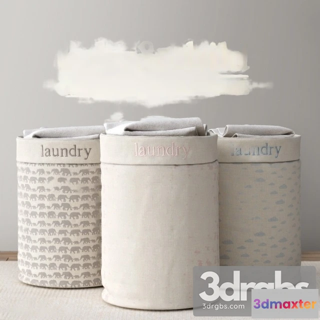 919648 - Nursery Canvas Hamper