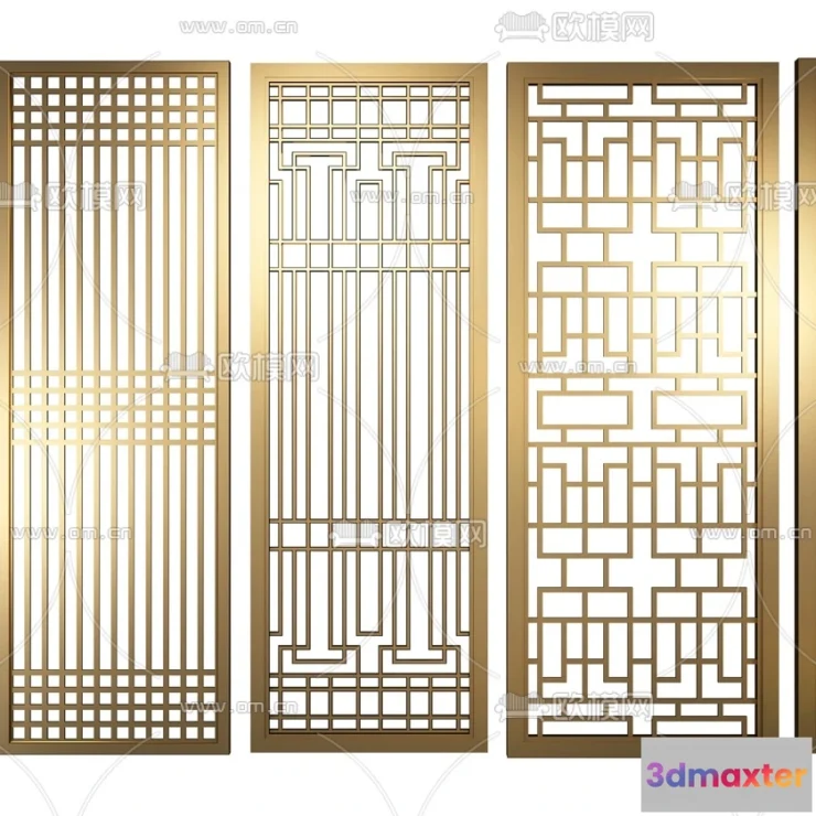 1686734 - CNC Panels 3D Models - CNC Wall 3D Blocks - 001 - VRAY Render 3D Max