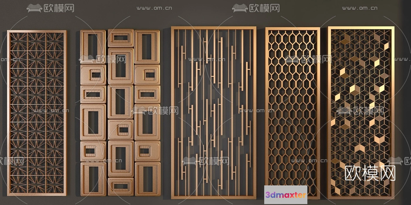 1686754 - CNC Panels 3D Models - CNC Wall 3D Blocks - 011 - VRAY Render 3D Max