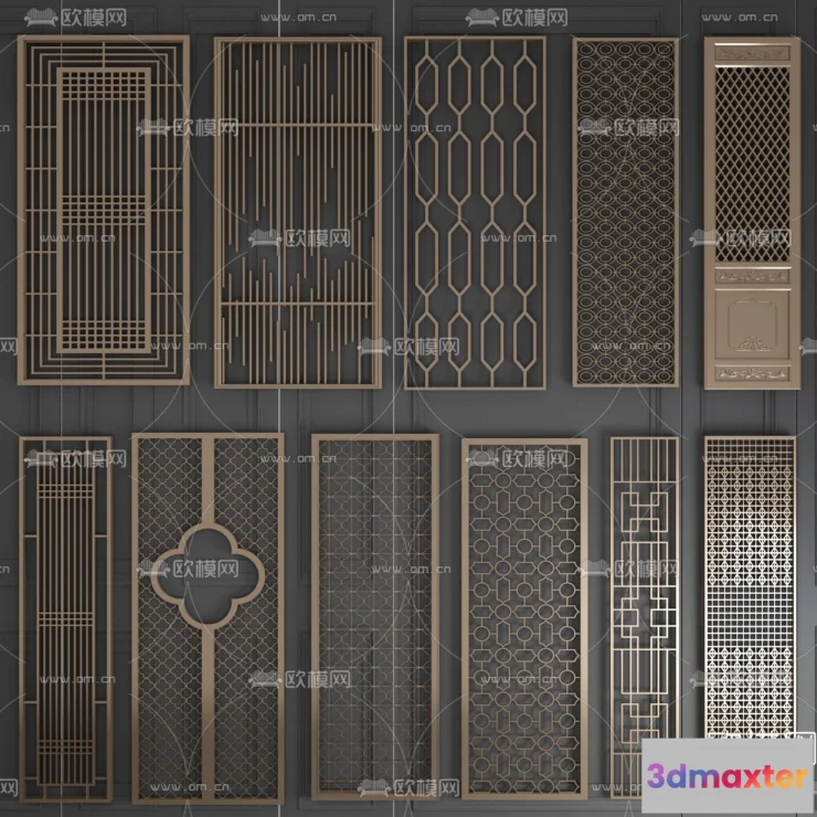 1686850 - CNC Panels 3D Models - CNC Wall 3D Blocks - 059 - VRAY Render 3D Max