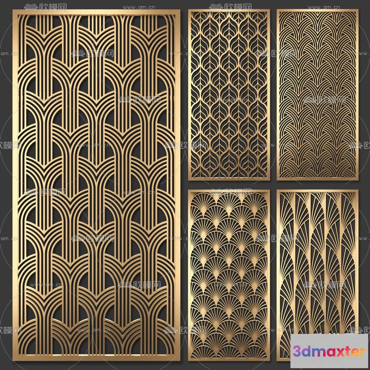 1686932 - CNC Panels 3D Models - CNC Wall 3D Blocks - 100 - CORONA Render 3D Max