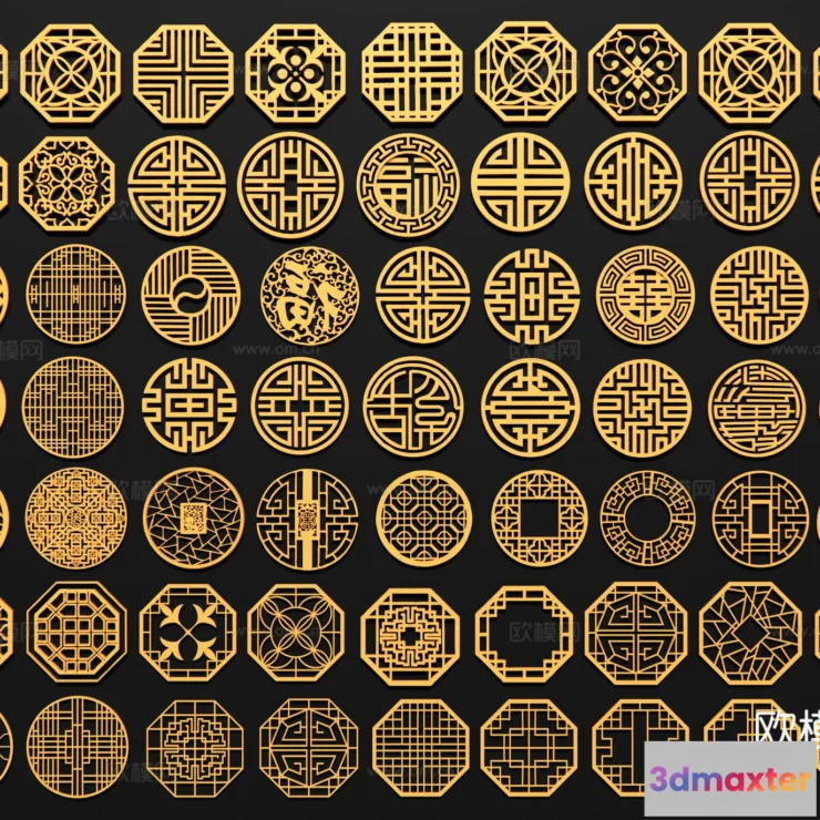 1686954 - CNC Panels 3D Models - CNC Wall 3D Blocks - 111 - CORONA Render 3D Max