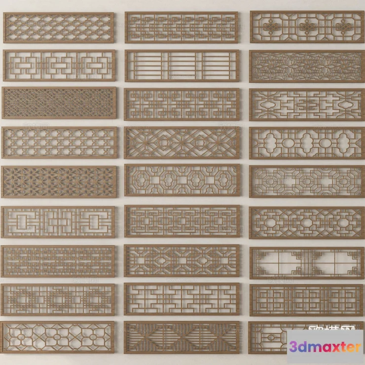 1686960 - CNC Panels 3D Models - CNC Wall 3D Blocks - 114 - VRAY Render 3D Max
