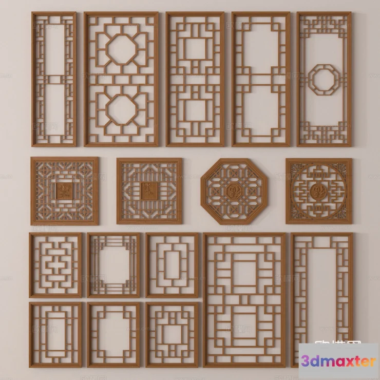 1686962 - CNC Panels 3D Models - CNC Wall 3D Blocks - 115 - VRAY Render 3D Max