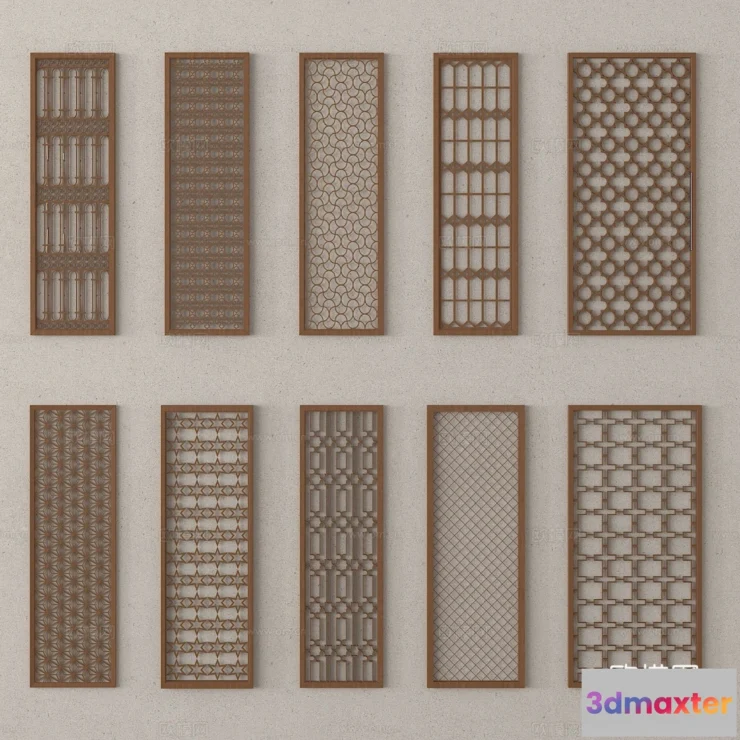 1686964 - CNC Panels 3D Models - CNC Wall 3D Blocks - 116 - VRAY Render 3D Max