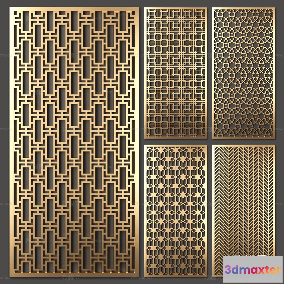 1686968 - CNC Panels 3D Models - CNC Wall 3D Blocks - 118 - CORONA Render 3D Max