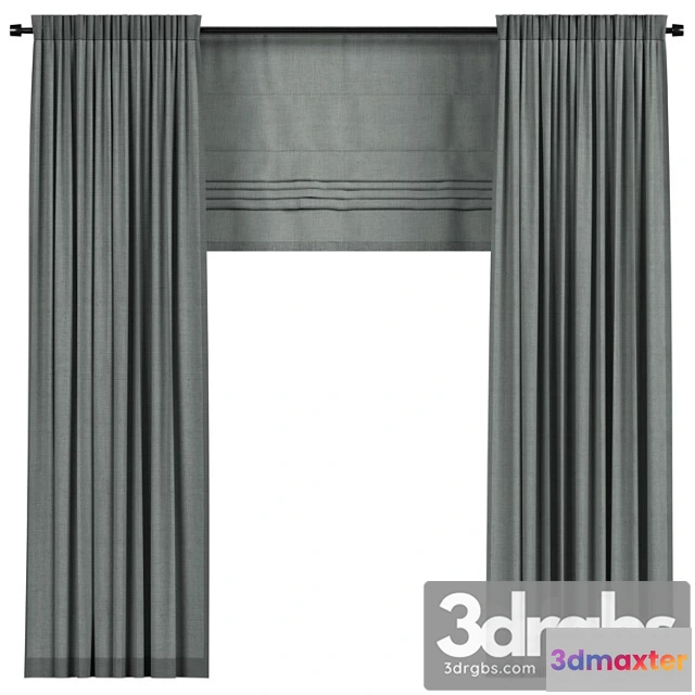 1018190 - Curtains with roman